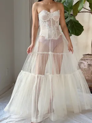 1950s Sheer Tulle Skirt - XS/S