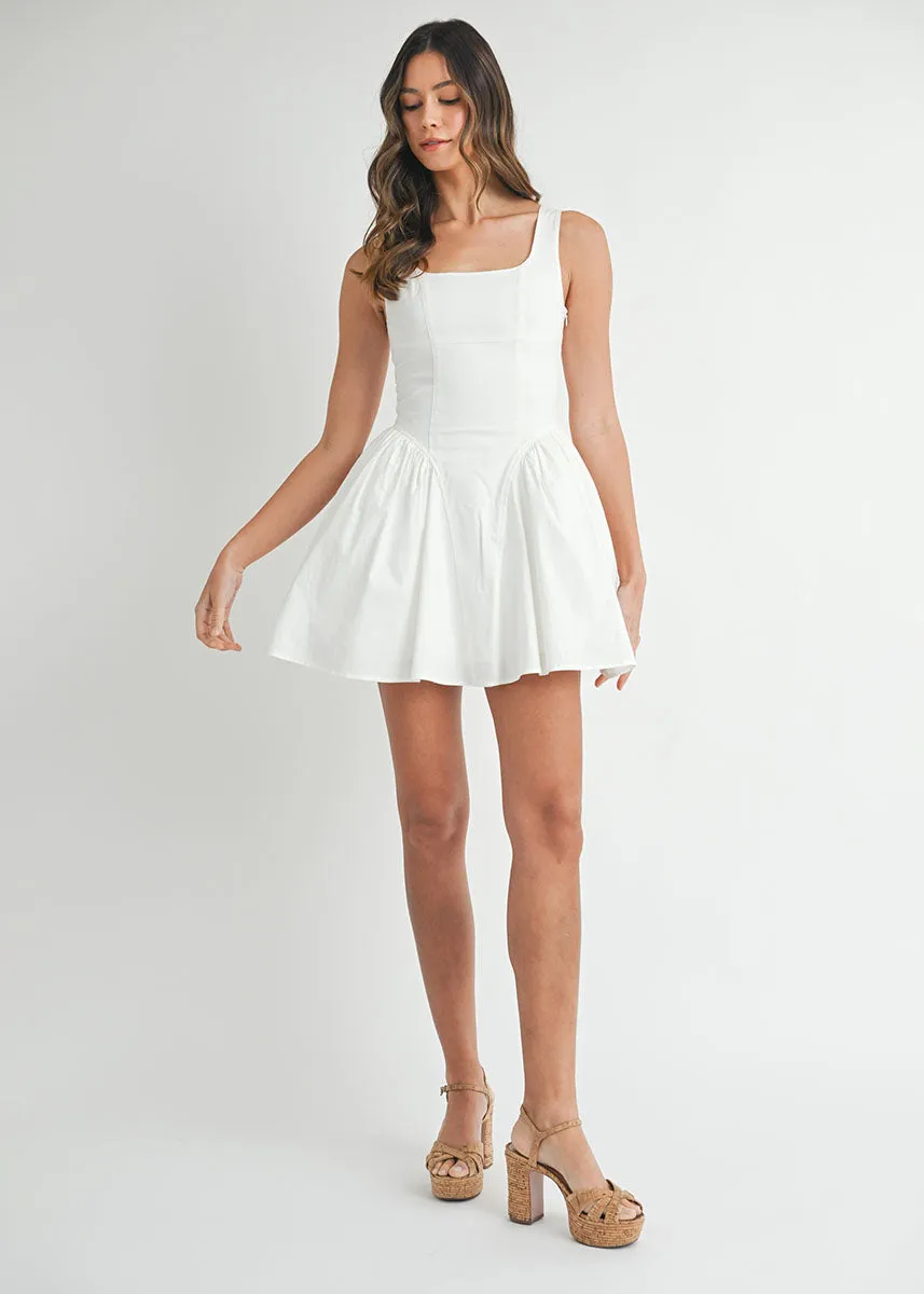 Cheyenne Corset Mini Dress - Off-White