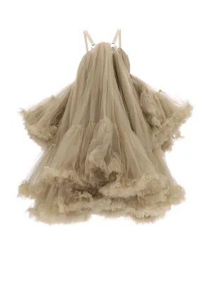 Comme Des Garçons Noir Kei Ninomiya Gathered Detail Tiered Dress