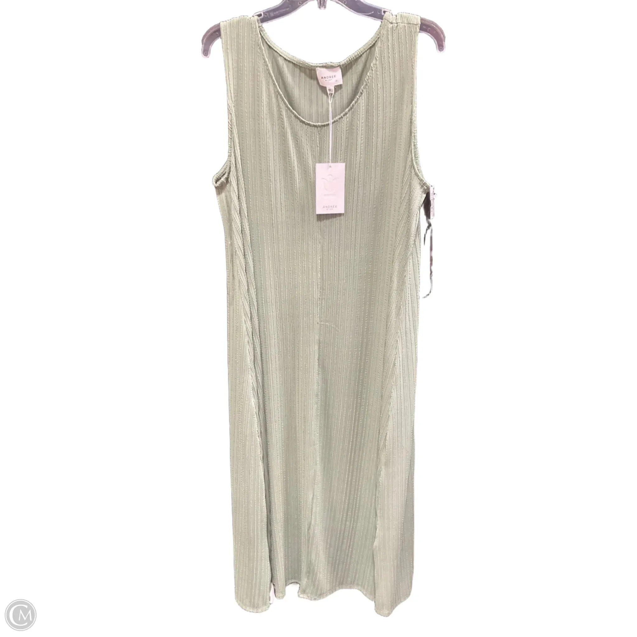 Dress Casual Maxi By Andree By Unit In Green, Size: 1x