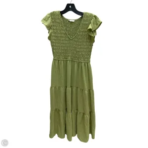 Dress Casual Maxi By By The River In Green, Size: M
