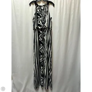 Dress Casual Maxi By Chicos In Black & White, Size: L