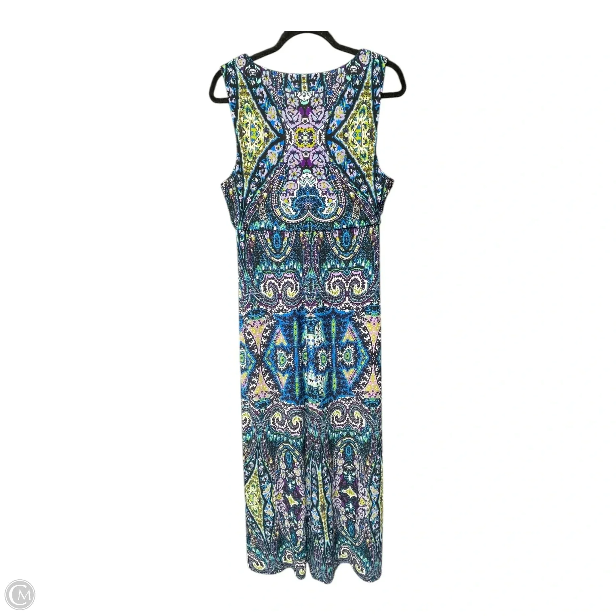 Dress Casual Maxi By Chicos In Blue, Size: M