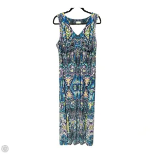 Dress Casual Maxi By Chicos In Blue, Size: M