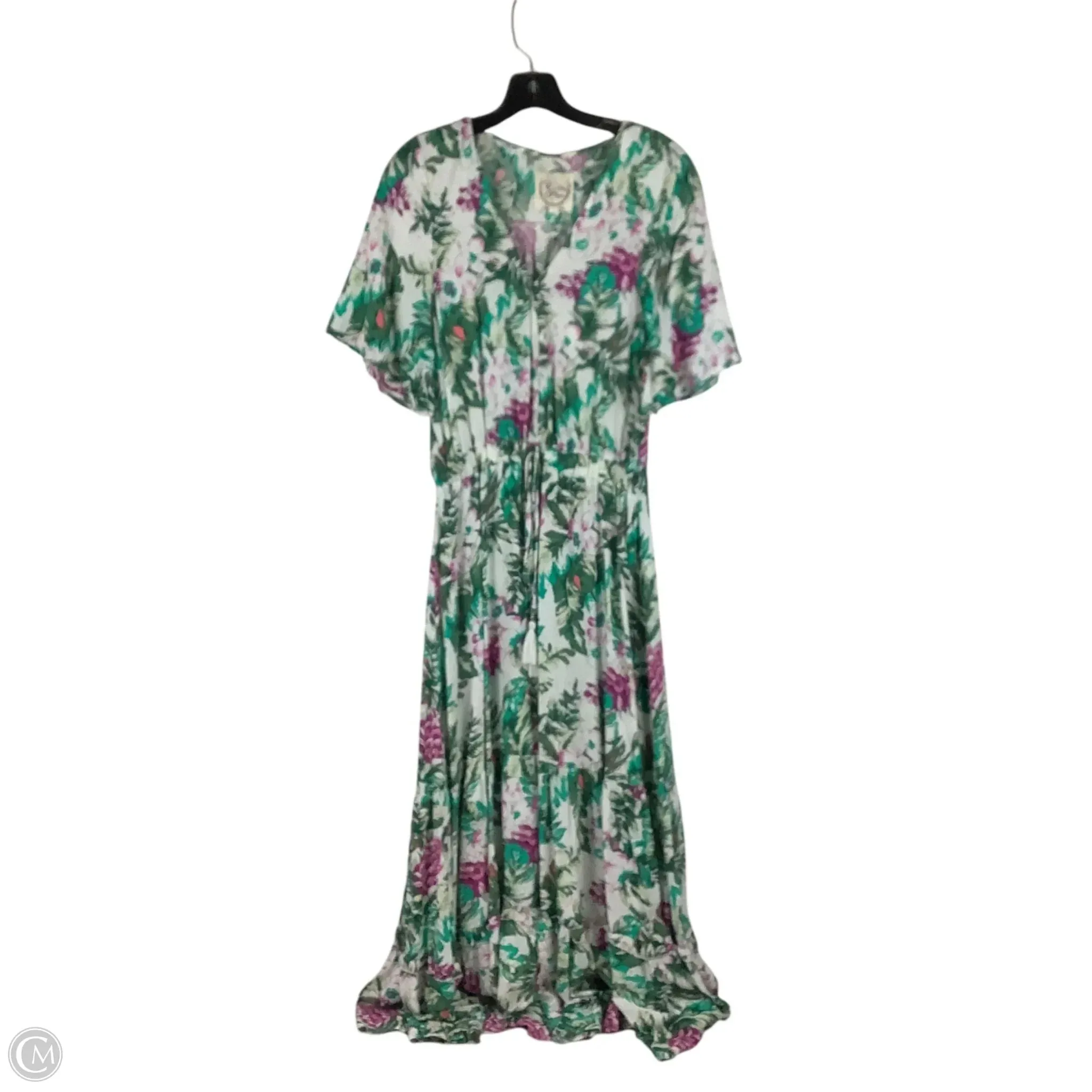 Dress Casual Maxi By Cmc In Tropical Print, Size: S
