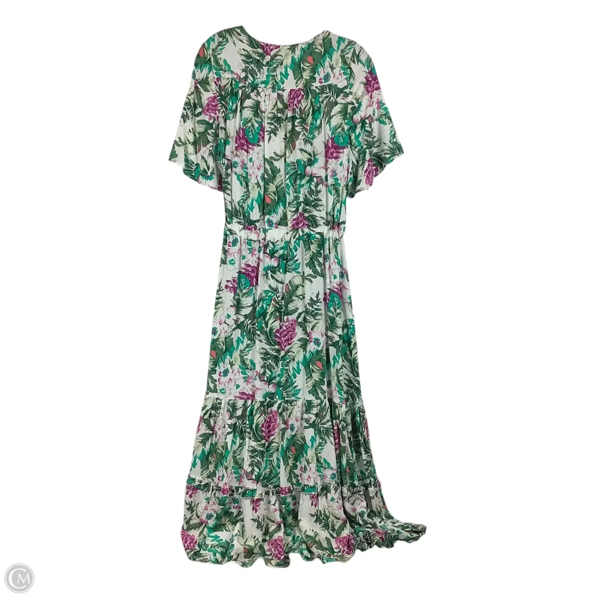 Dress Casual Maxi By Cmc In Tropical Print, Size: S