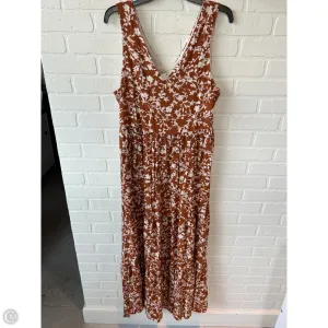 Dress Casual Maxi By Cynthia Rowley In Brown & Cream, Size: M