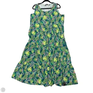 Dress Casual Maxi By Lands End In Tropical Print, Size: 18