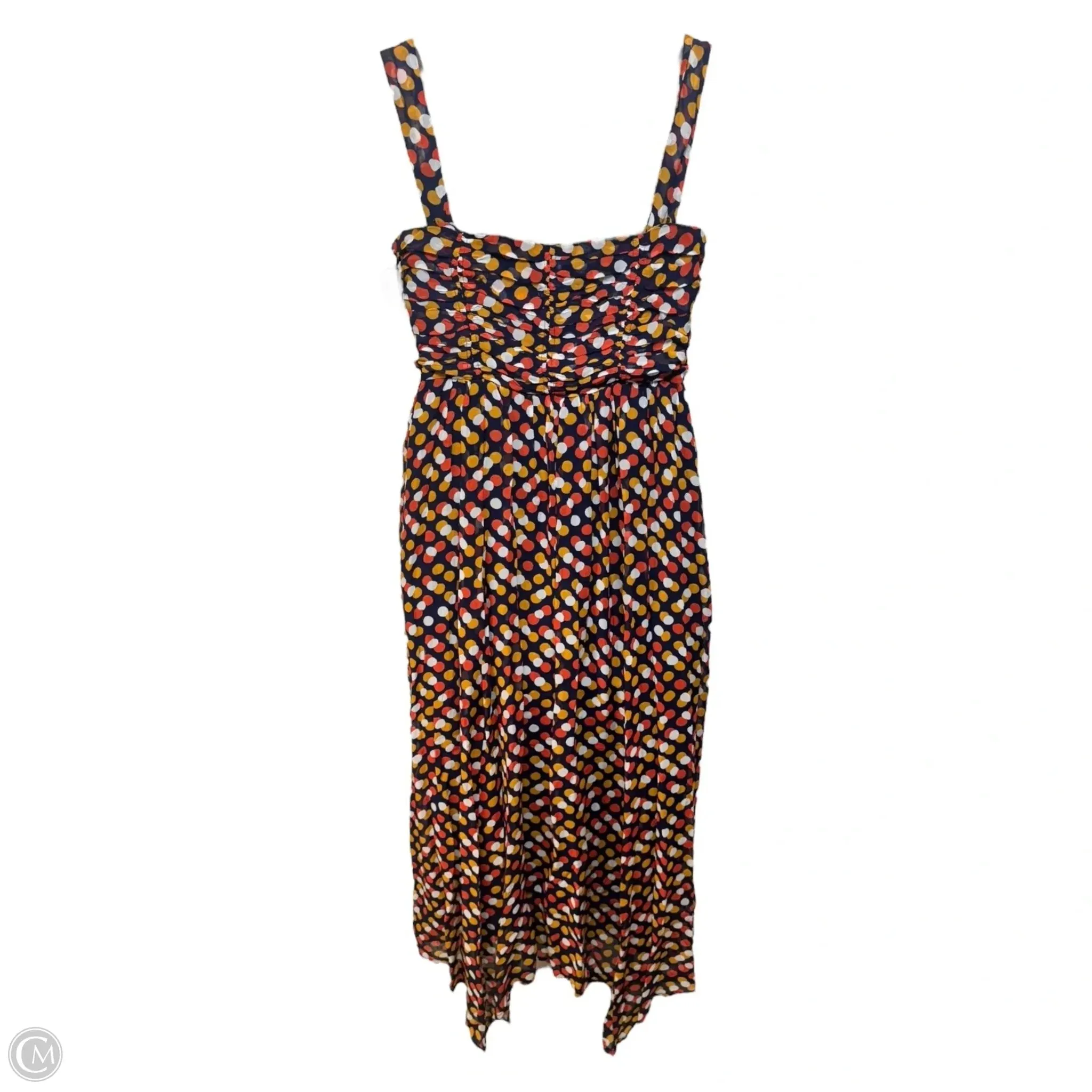 Dress Casual Maxi By Maeve In Polkadot Pattern, Size: 10