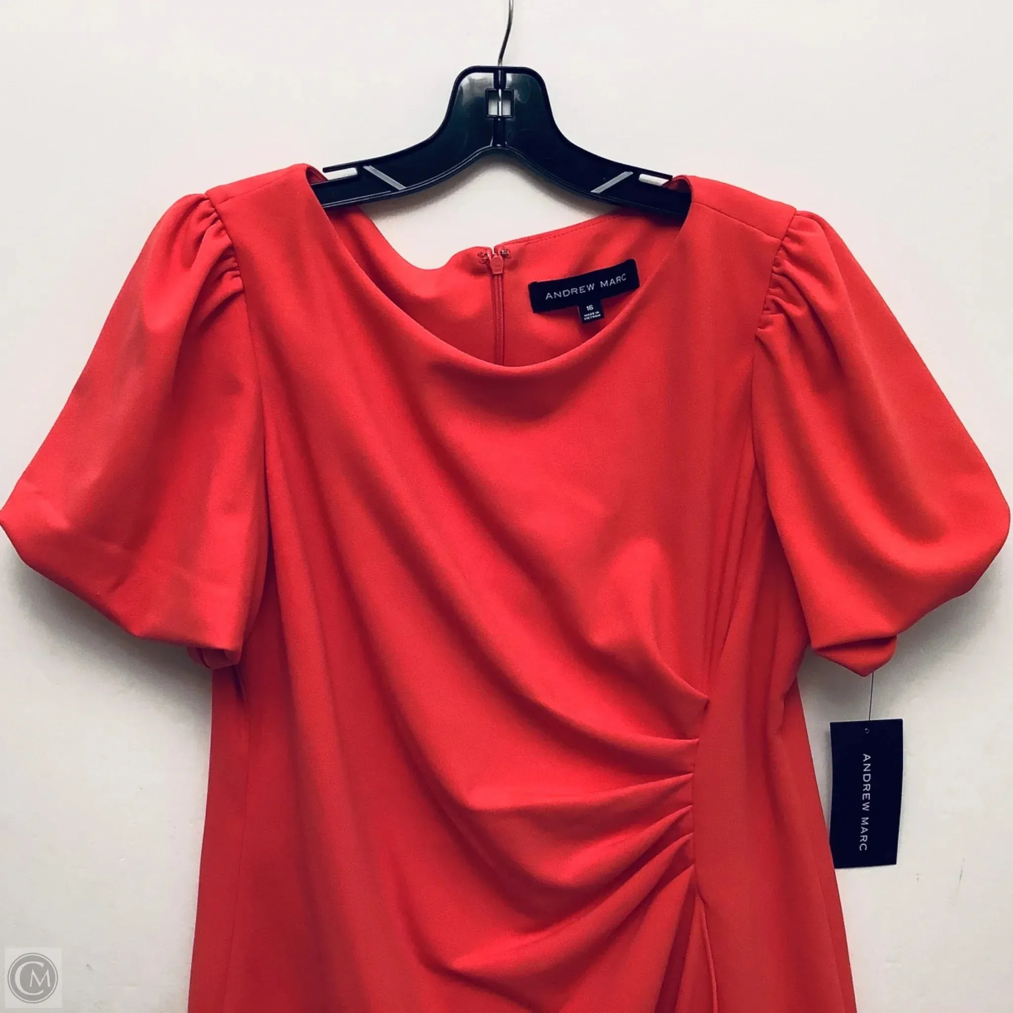 Dress Casual Midi By Andrew Marc In Pink, Size: Xxl
