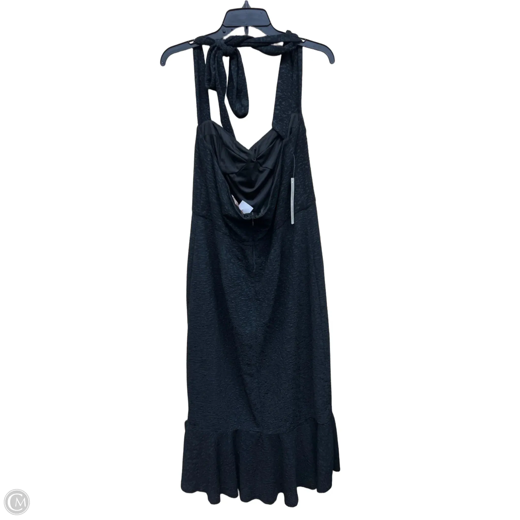 Dress Casual Midi By Anthropologie In Black, Size: Xl