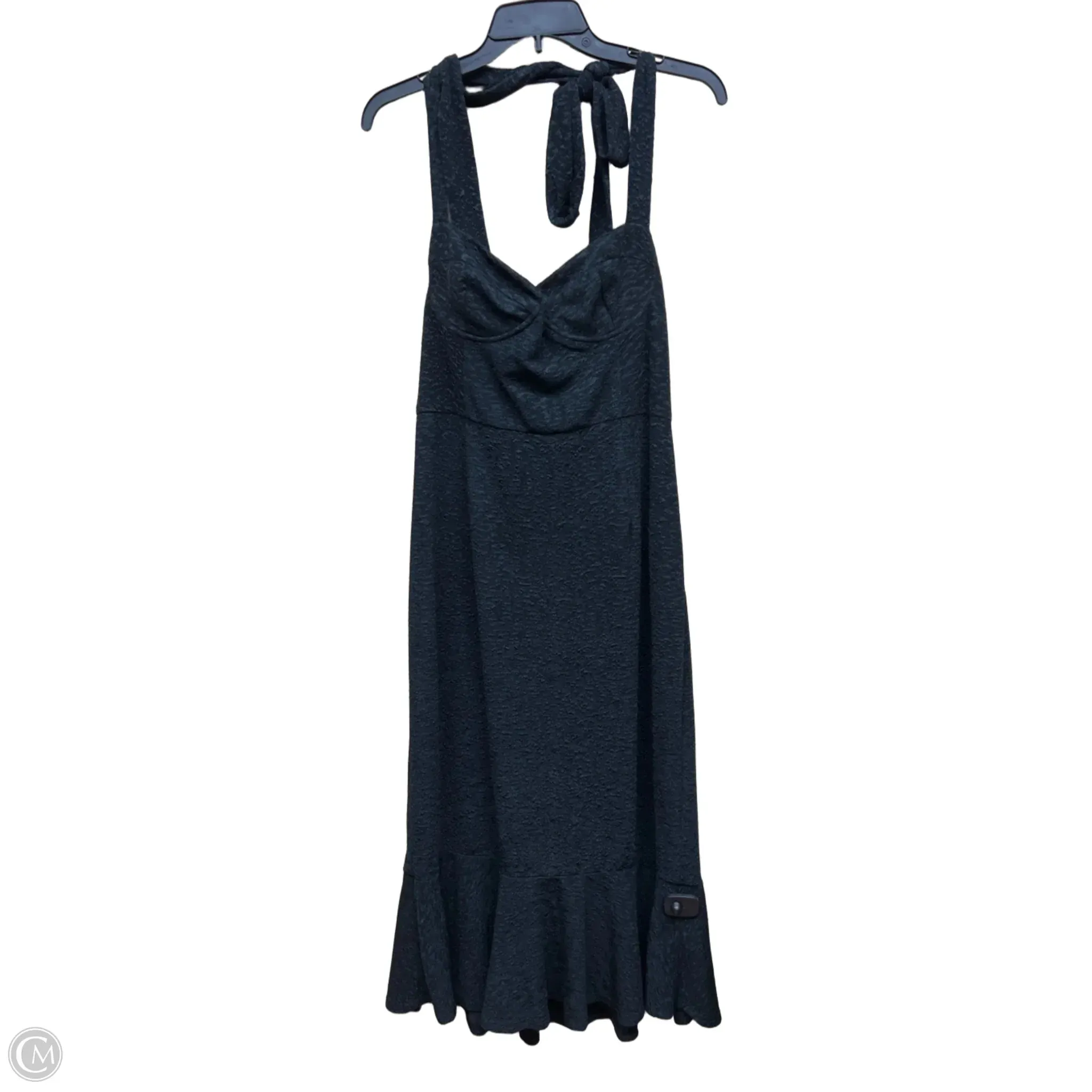 Dress Casual Midi By Anthropologie In Black, Size: Xl