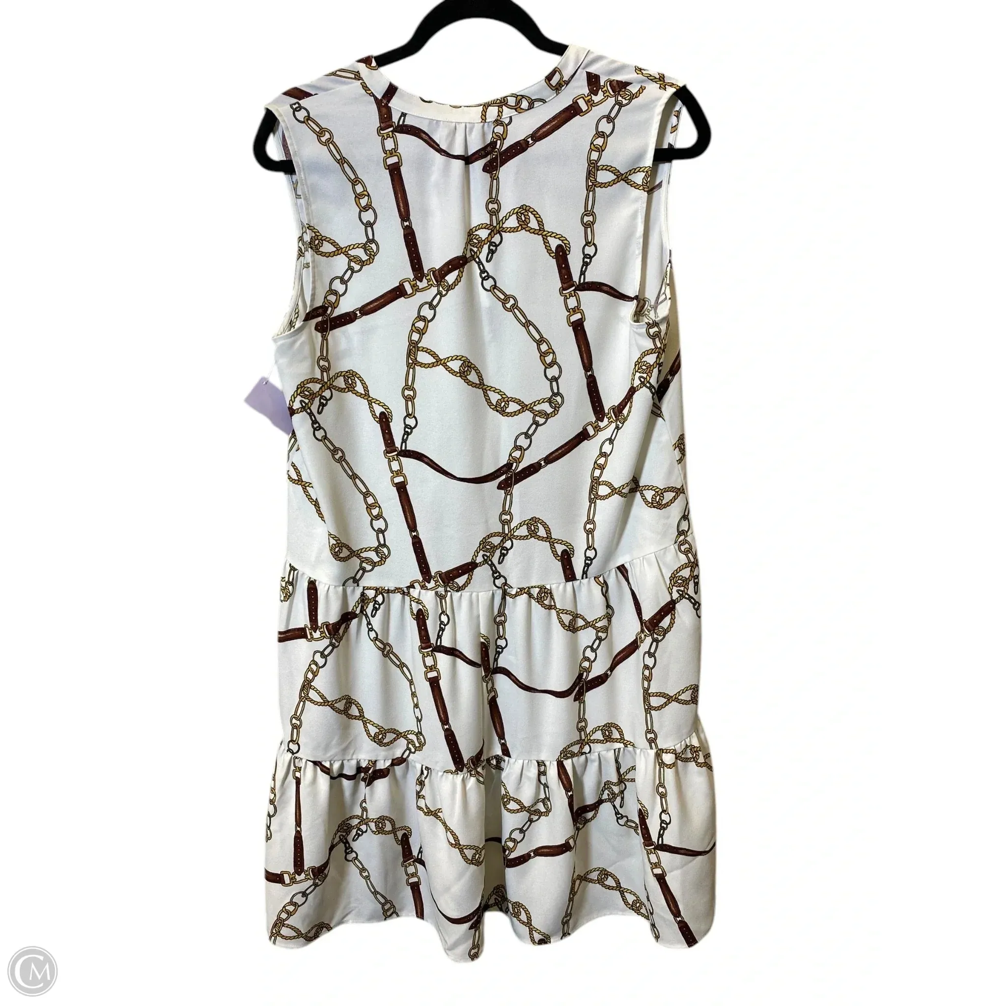 Dress Casual Midi By Banana Republic In Multi-colored, Size: M