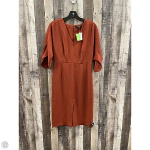 Dress Casual Midi By Banana Republic In Orange, Size: 4
