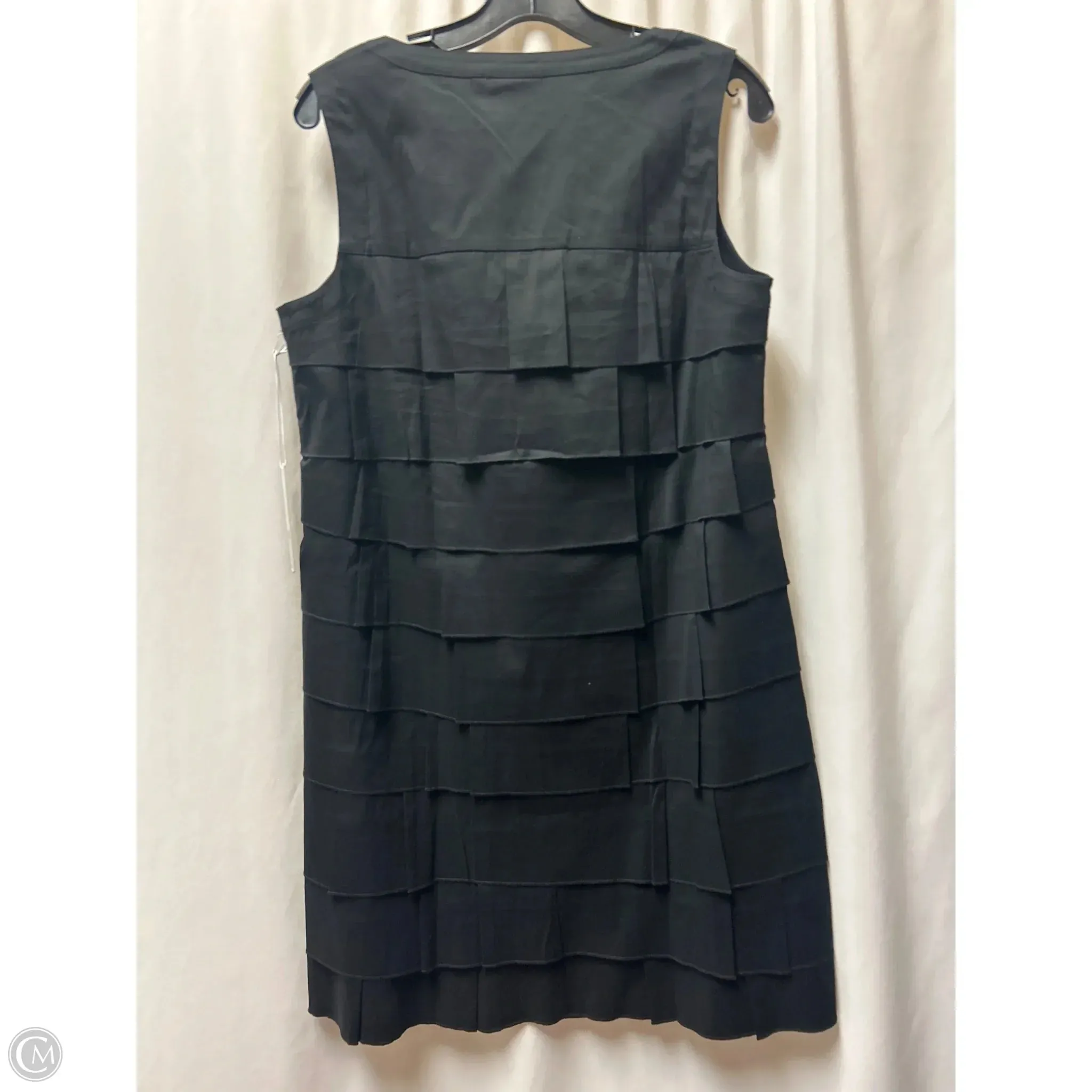 Dress Casual Midi By Chicos In Black, Size: M