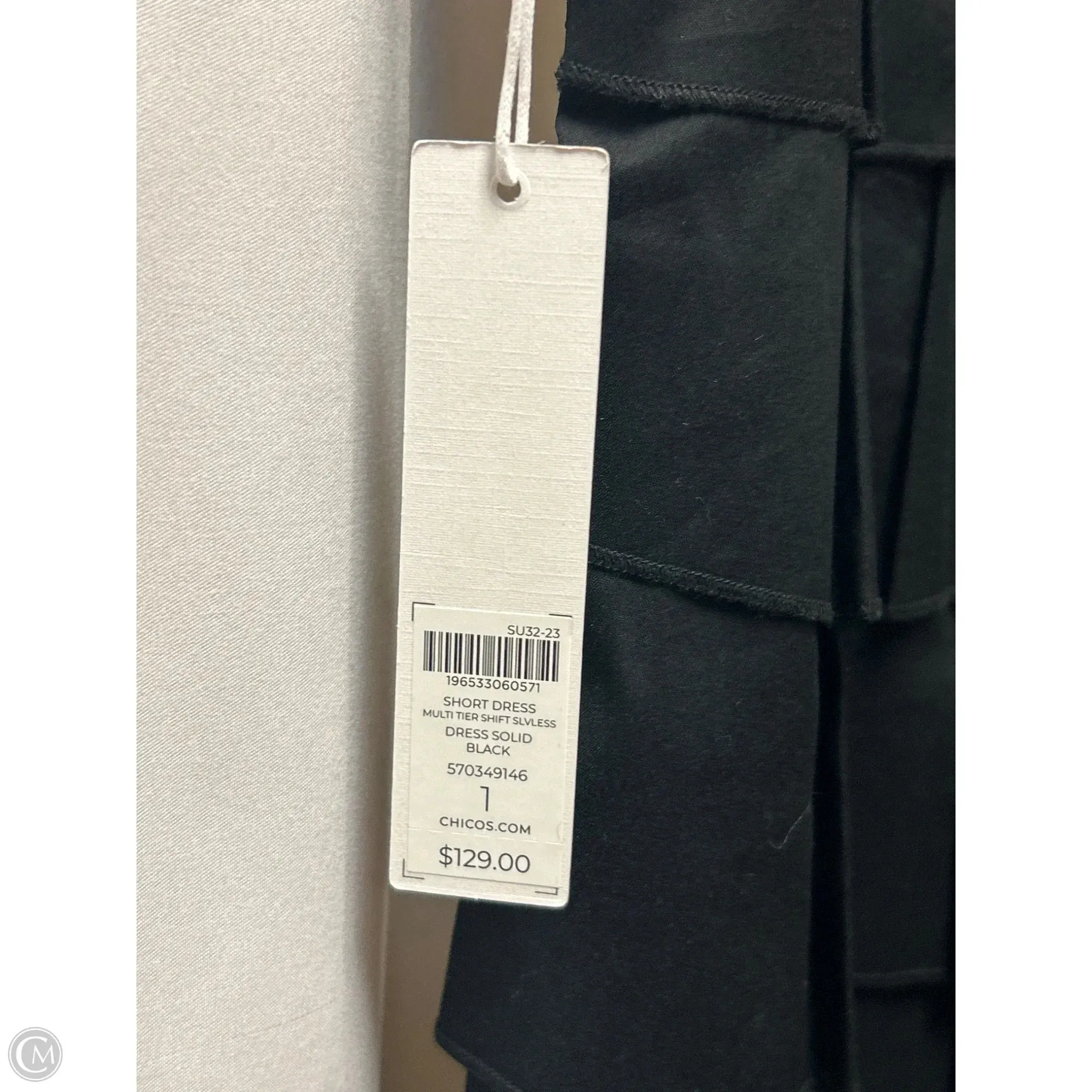 Dress Casual Midi By Chicos In Black, Size: M