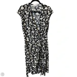 Dress Casual Midi By Clothes Mentor In Black & White, Size: L
