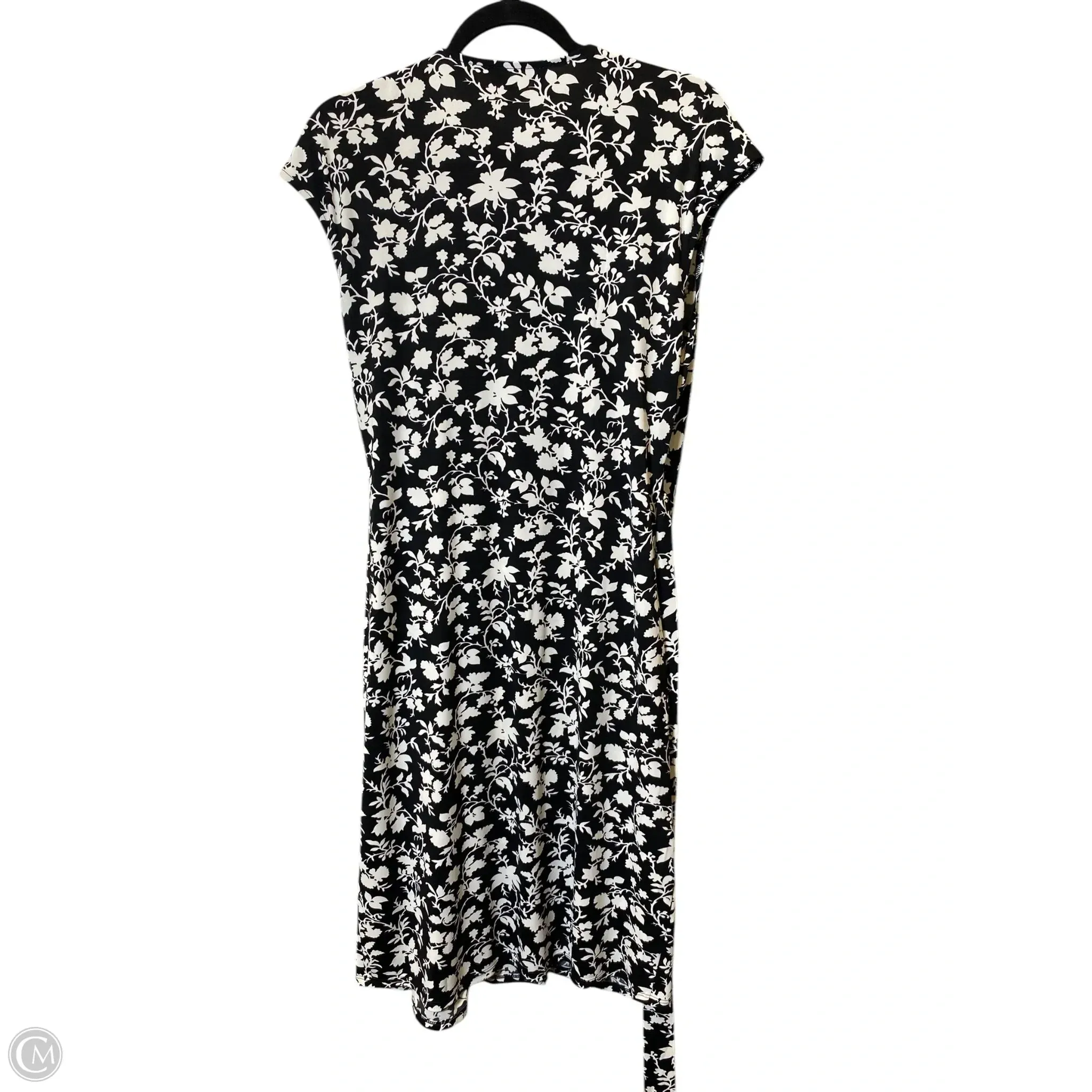 Dress Casual Midi By Clothes Mentor In Black & White, Size: L