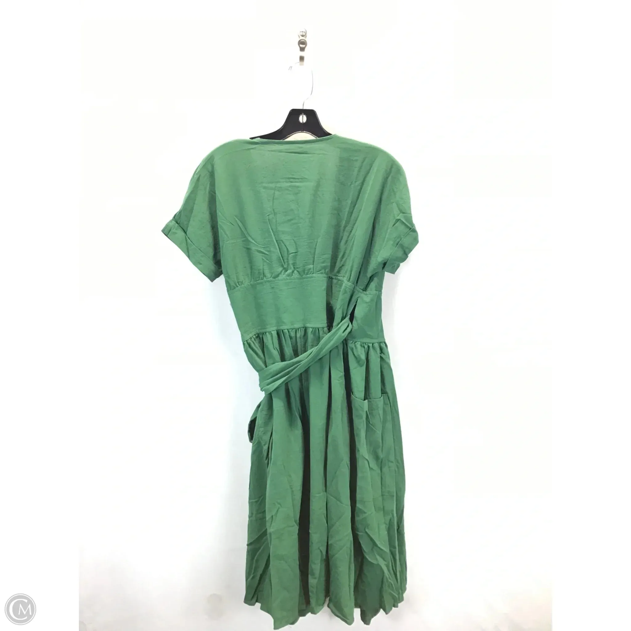 Dress Casual Midi By Clothes Mentor In Green, Size: 14
