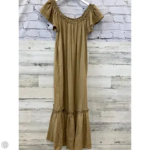 Dress Casual Midi By Clothes Mentor In Tan, Size: S