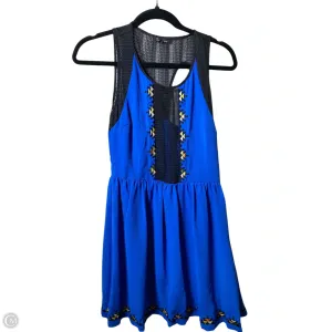 Dress Casual Midi By Cmc In Blue, Size: S