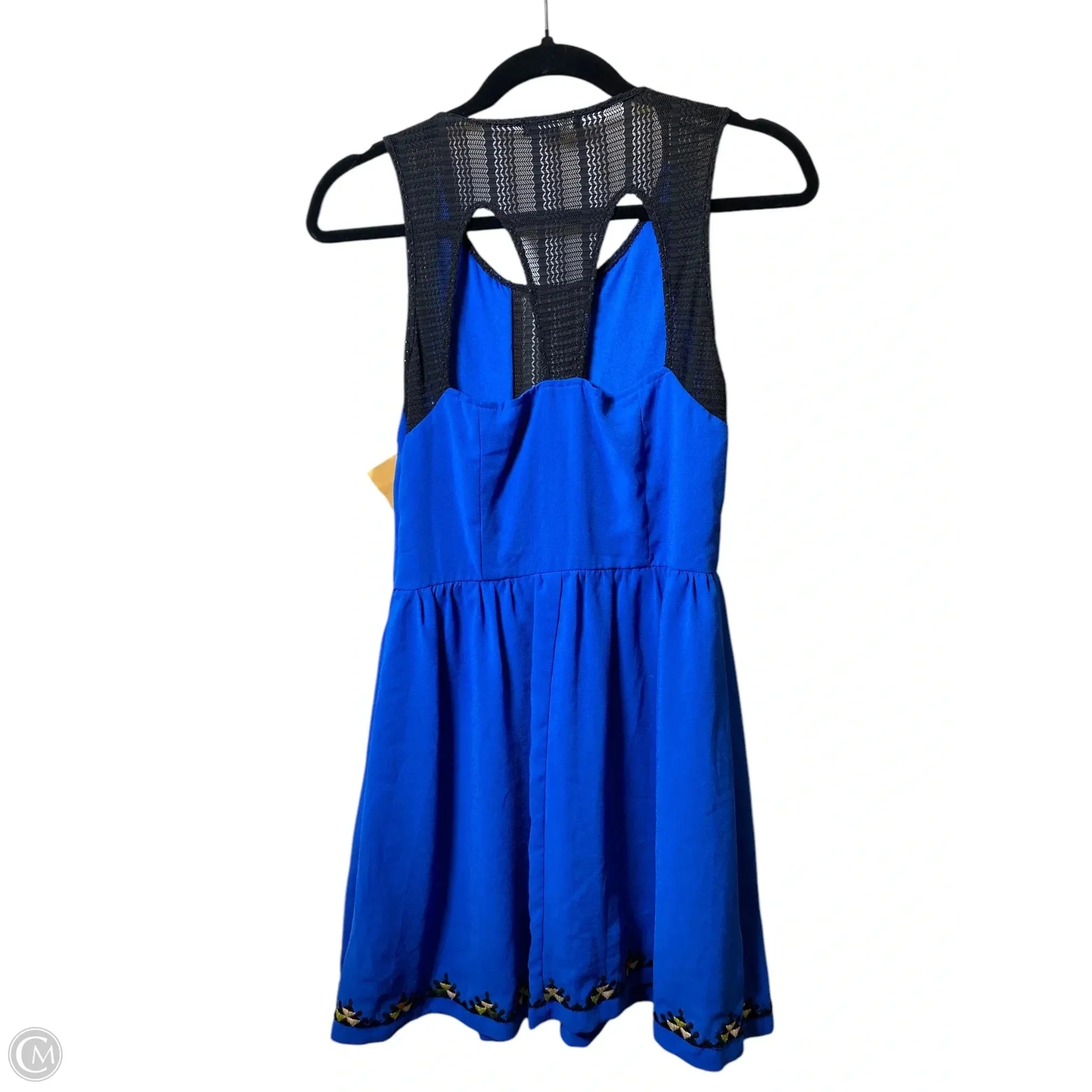 Dress Casual Midi By Cmc In Blue, Size: S