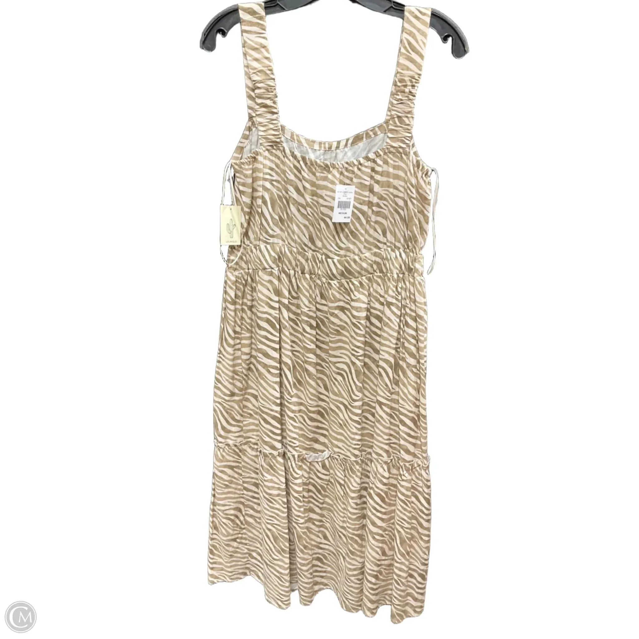 Dress Casual Midi By Guess In Pink, Size: M