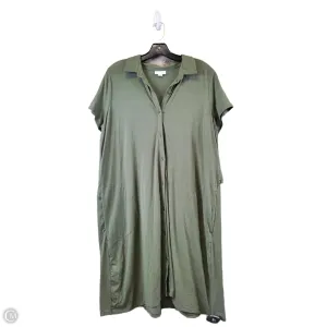 Dress Casual Midi By J. Jill In Green, Size: L