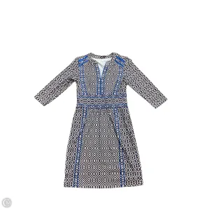 Dress Casual Midi By J Mclaughlin In Blue & Cream, Size: S