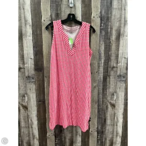 Dress Casual Midi By Lands End In Checkered Pattern, Size: M