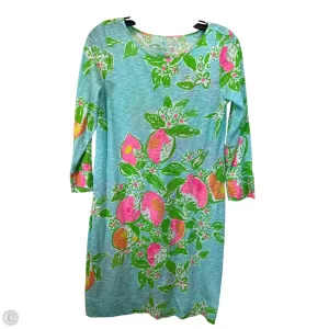 Dress Casual Midi By Lilly Pulitzer In Blue & Green, Size: S