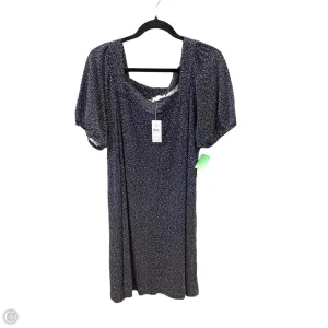 Dress Casual Midi By Loft In Blue, Size: Xl