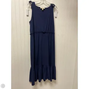 Dress Casual Midi By Michael By Michael Kors In Navy, Size: L
