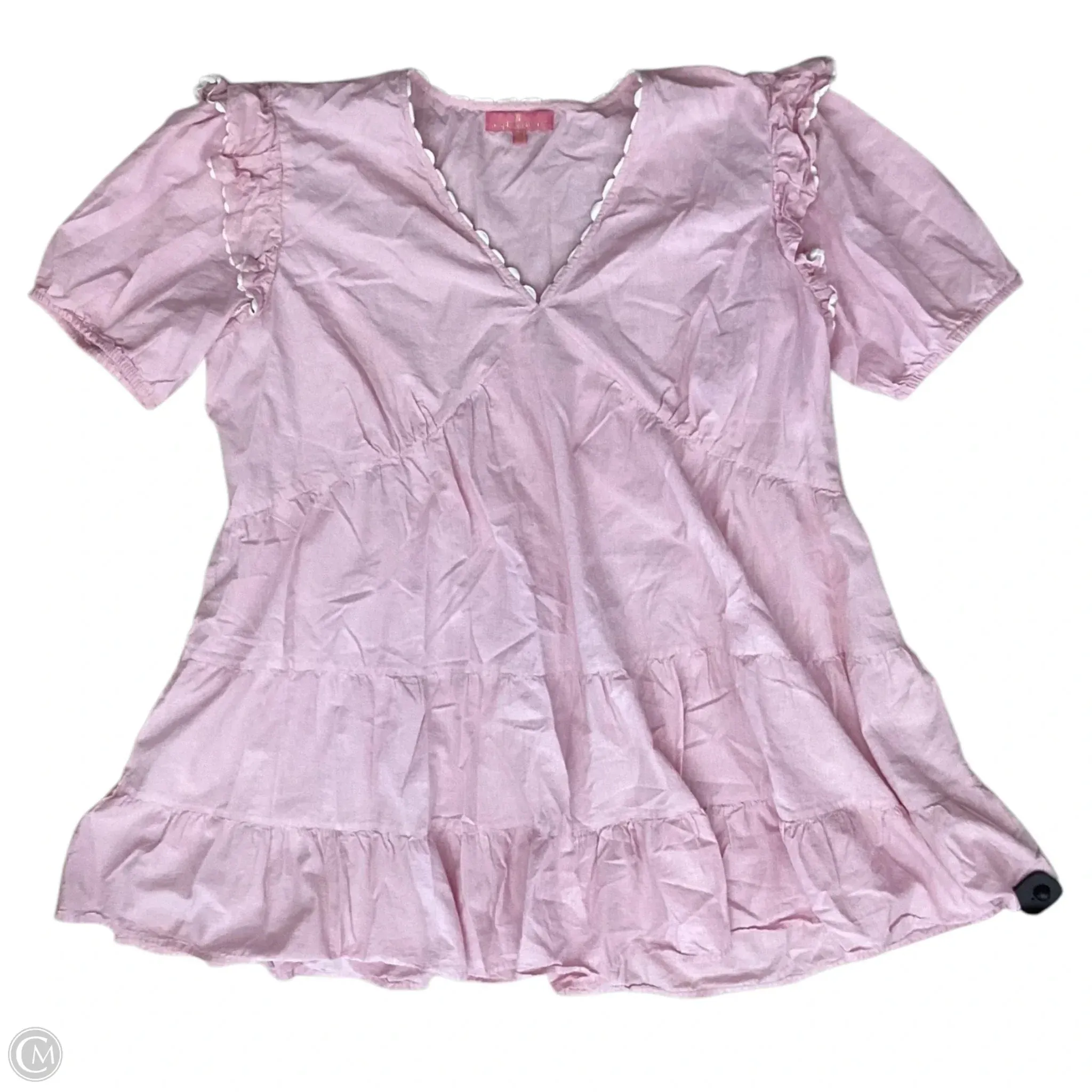 Dress Casual Midi By Simply Southern In Pink, Size: 2x