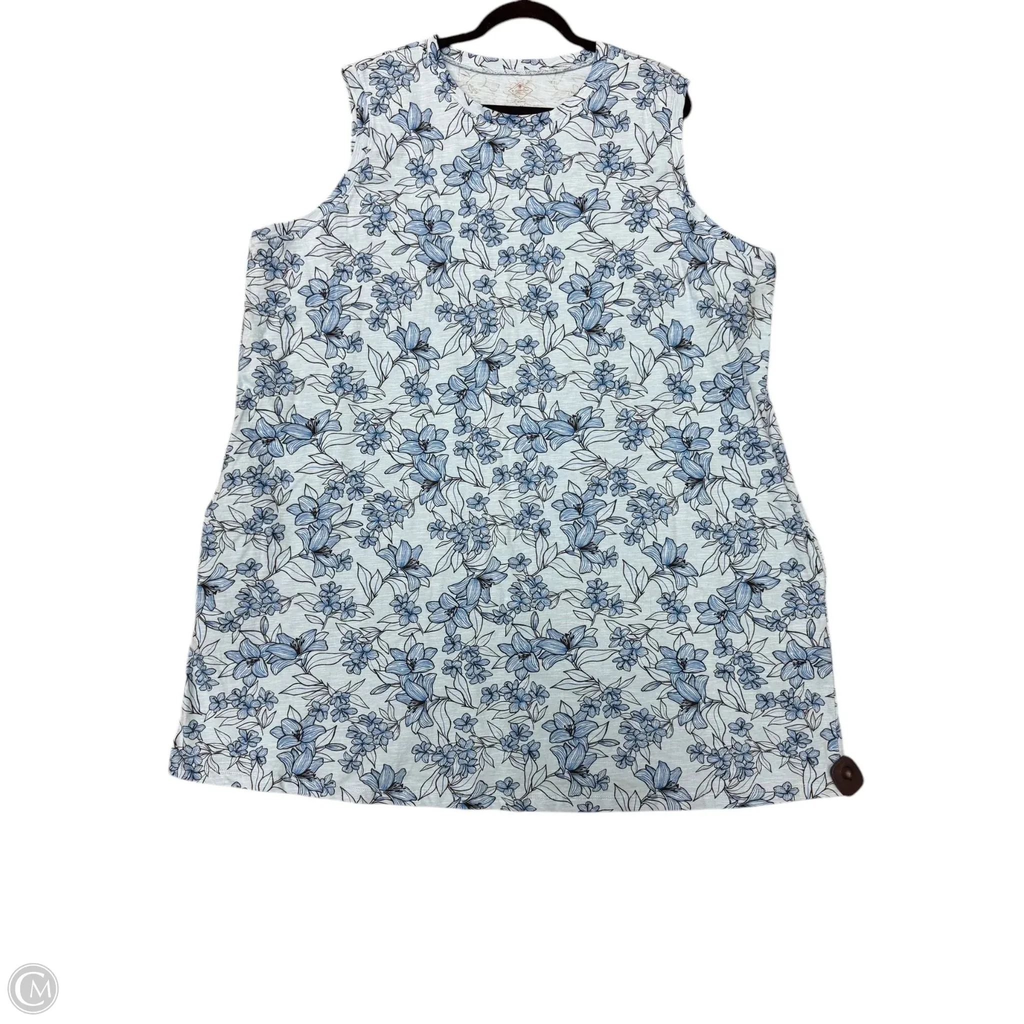 Dress Casual Midi By St Johns Bay In Blue, Size: 24