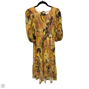 Dress Casual Midi By wearesundays In Yellow, Size: Xs
