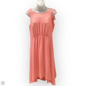 Dress Casual Midi By White House Black Market In Coral, Size: 6