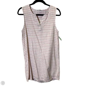 Dress Casual Short By Beachlunchlounge In Pink & White, Size: M