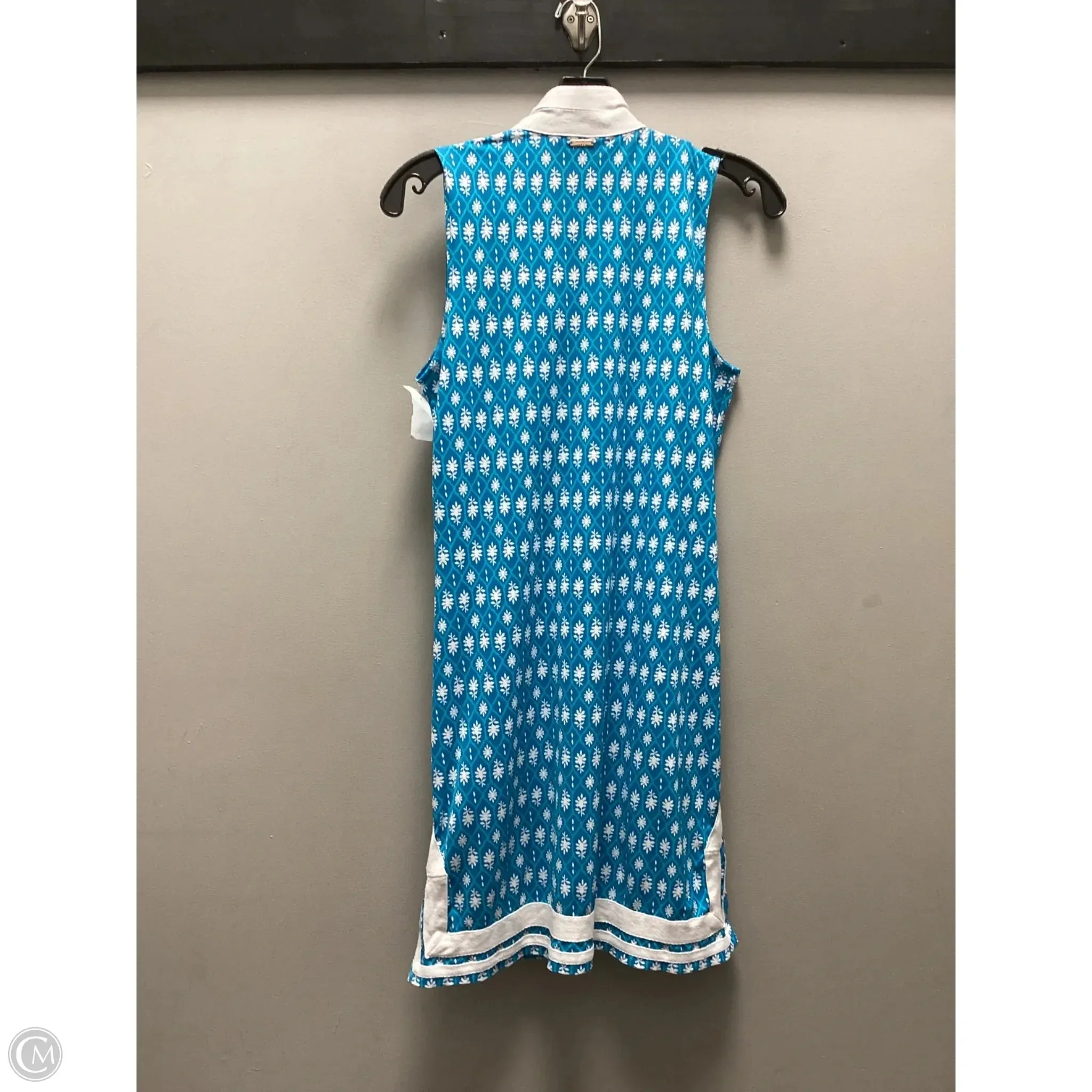 Dress Casual Short By Cabana Life In Blue & White, Size: S