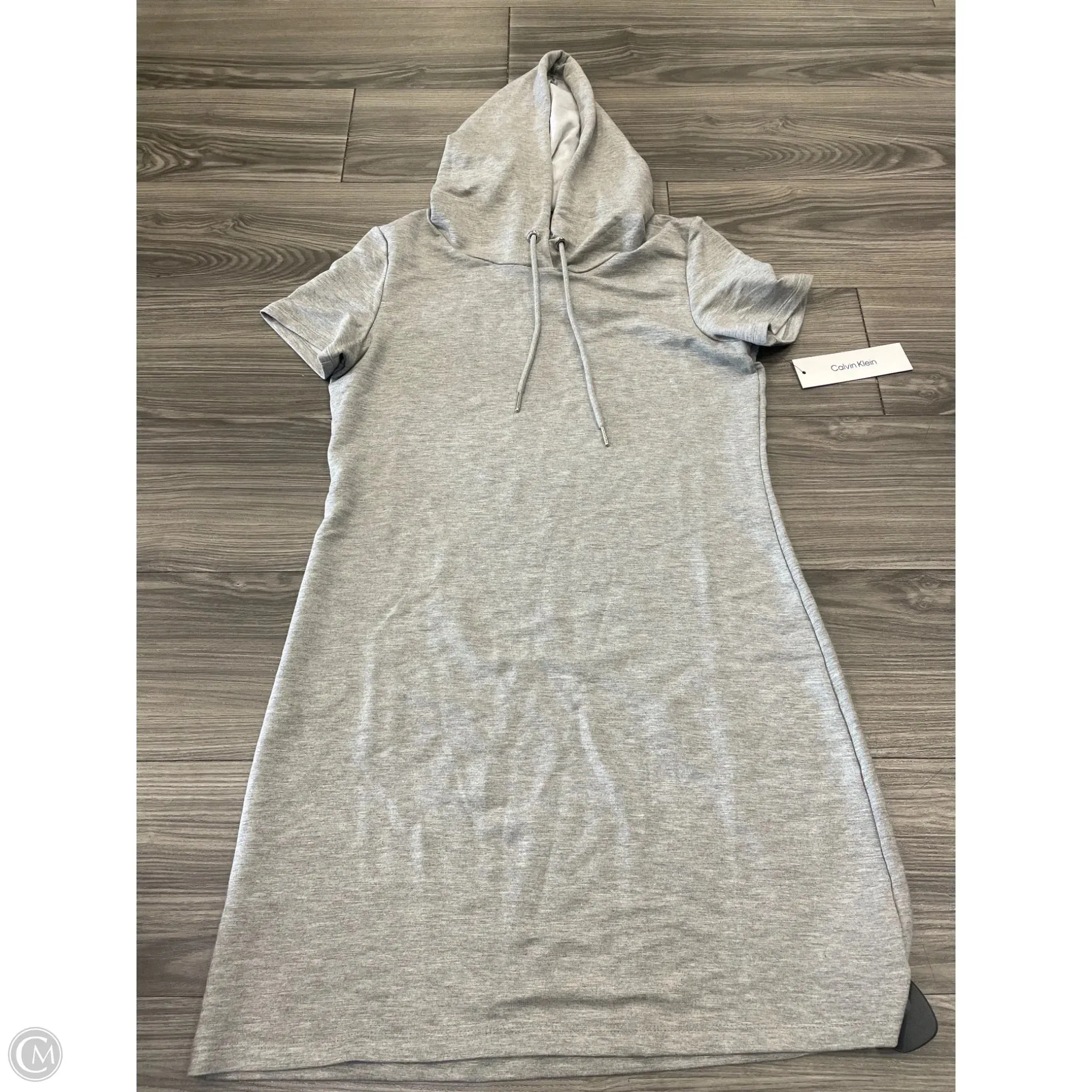 Dress Casual Short By Calvin Klein In Grey, Size: M