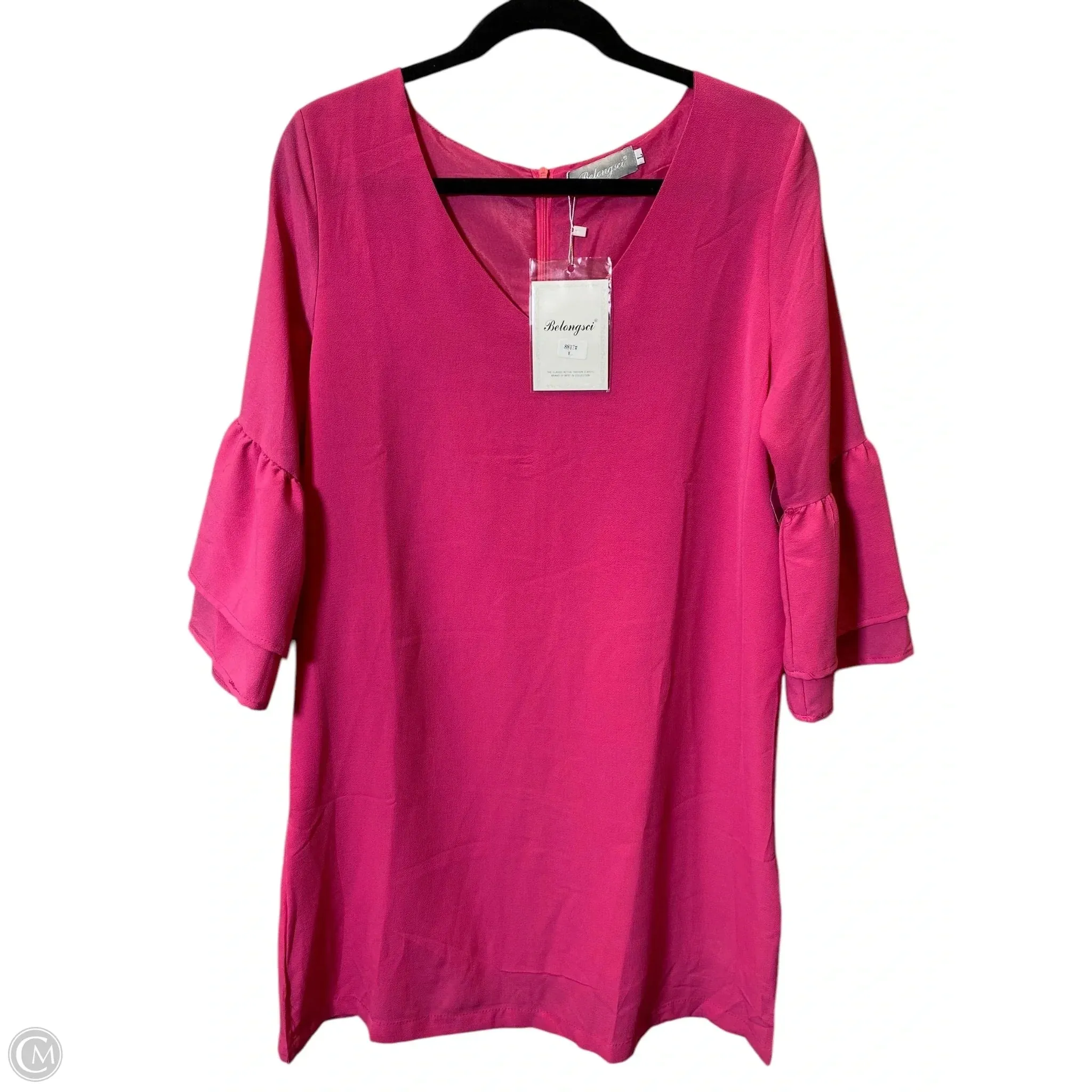 Dress Casual Short By Clothes Mentor In Pink, Size: L