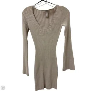 Dress Casual Short By H&m In Cream, Size: Xs