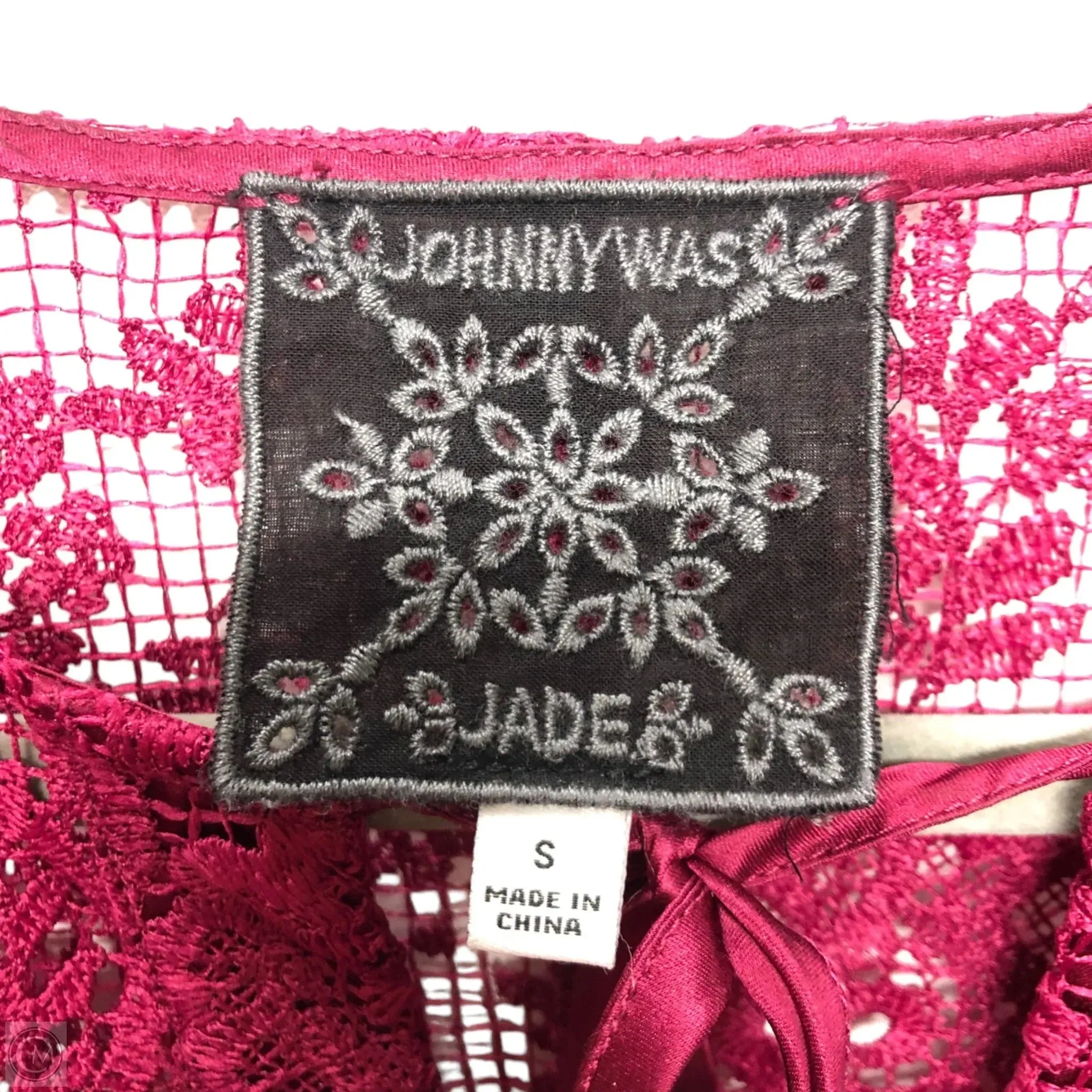 Dress Casual Short By Johnny Was In Maroon, Size: S