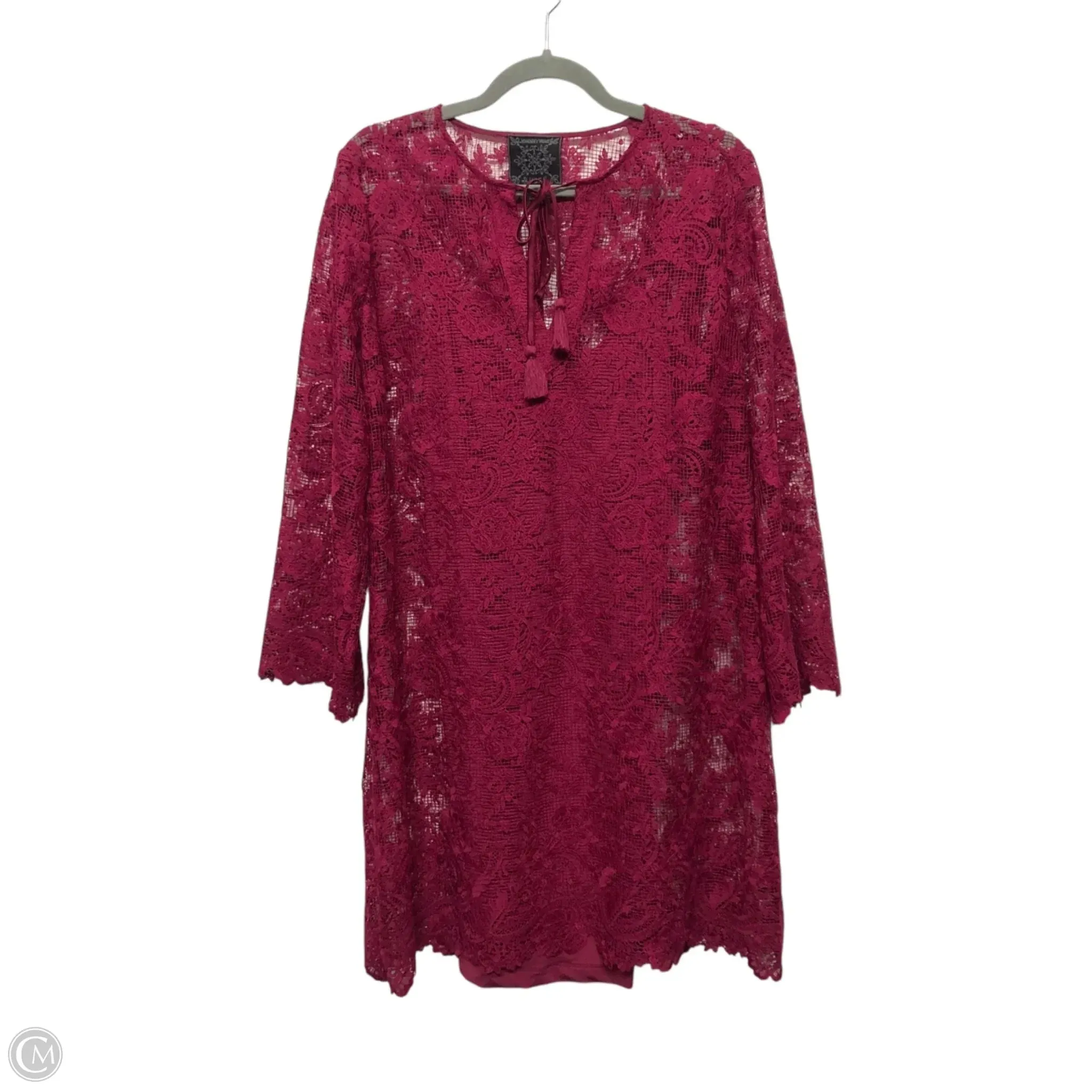 Dress Casual Short By Johnny Was In Maroon, Size: S