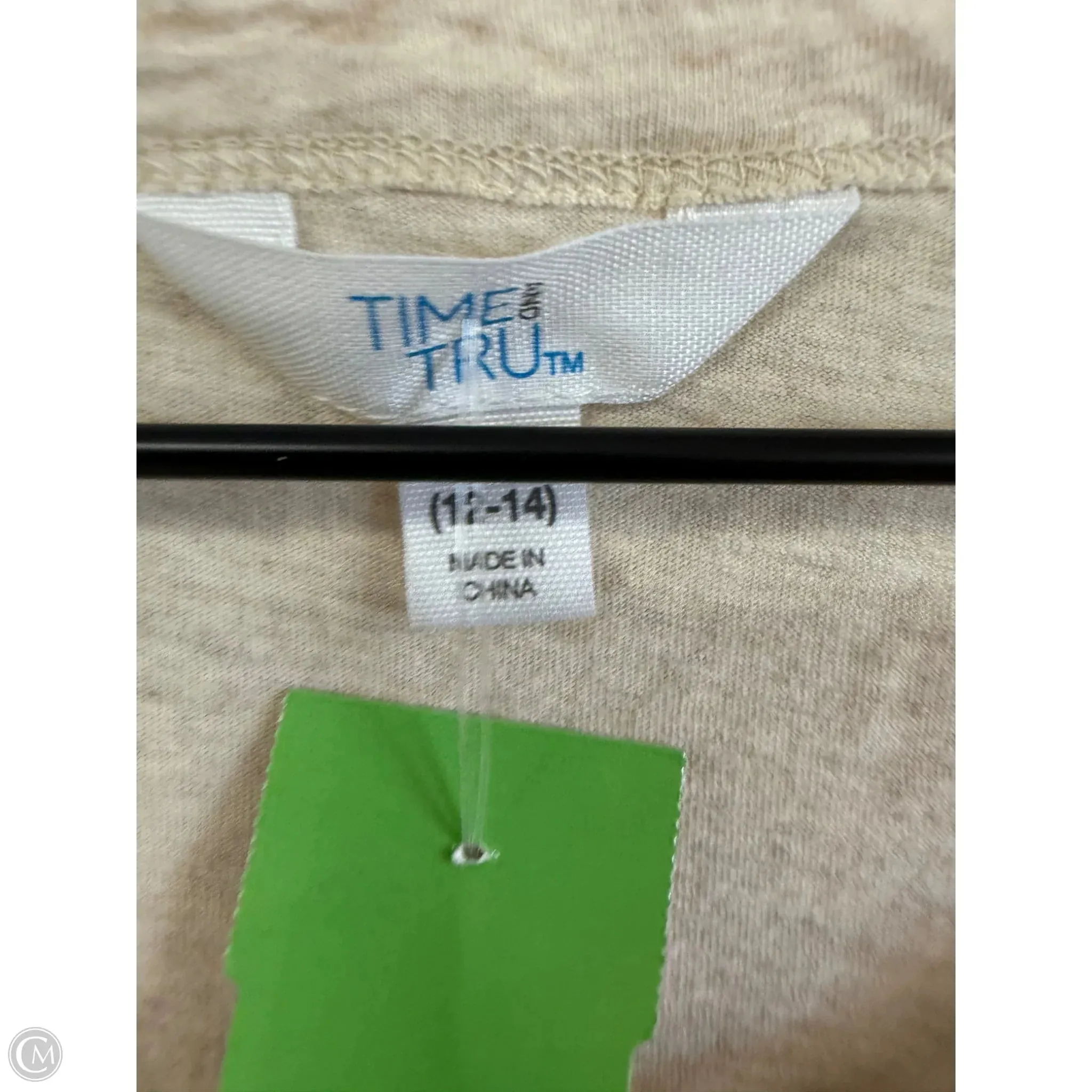 Dress Casual Short By Time And Tru In Tan, Size: L