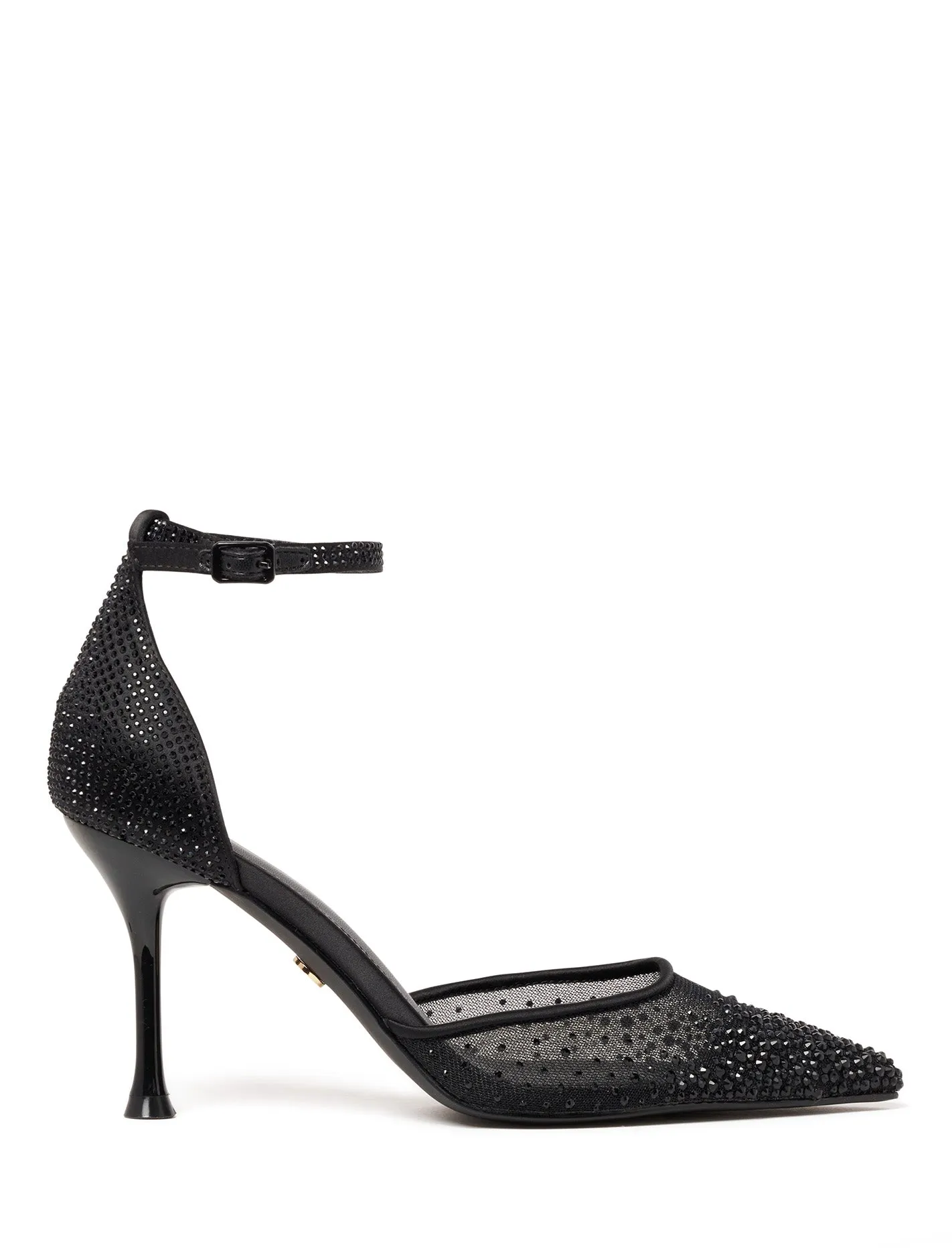 Evelyn Embellished Mesh Evening Heel