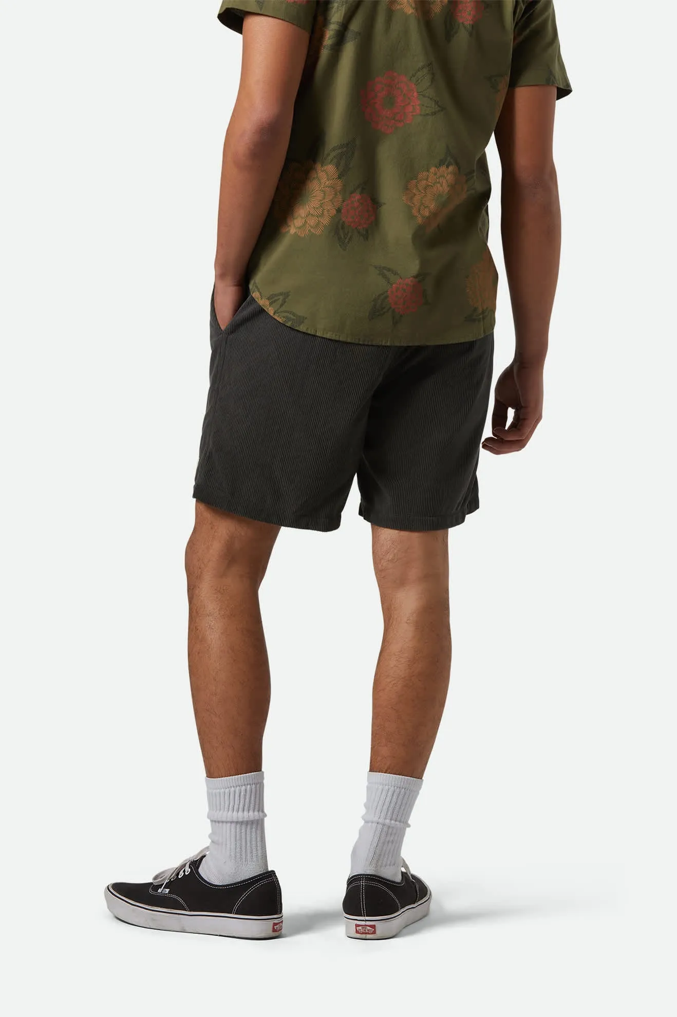 Everyday Corduroy Short - Washed Black