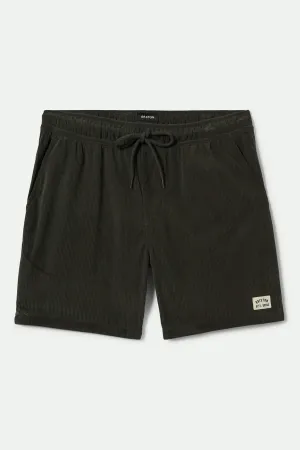 Everyday Corduroy Short - Washed Black