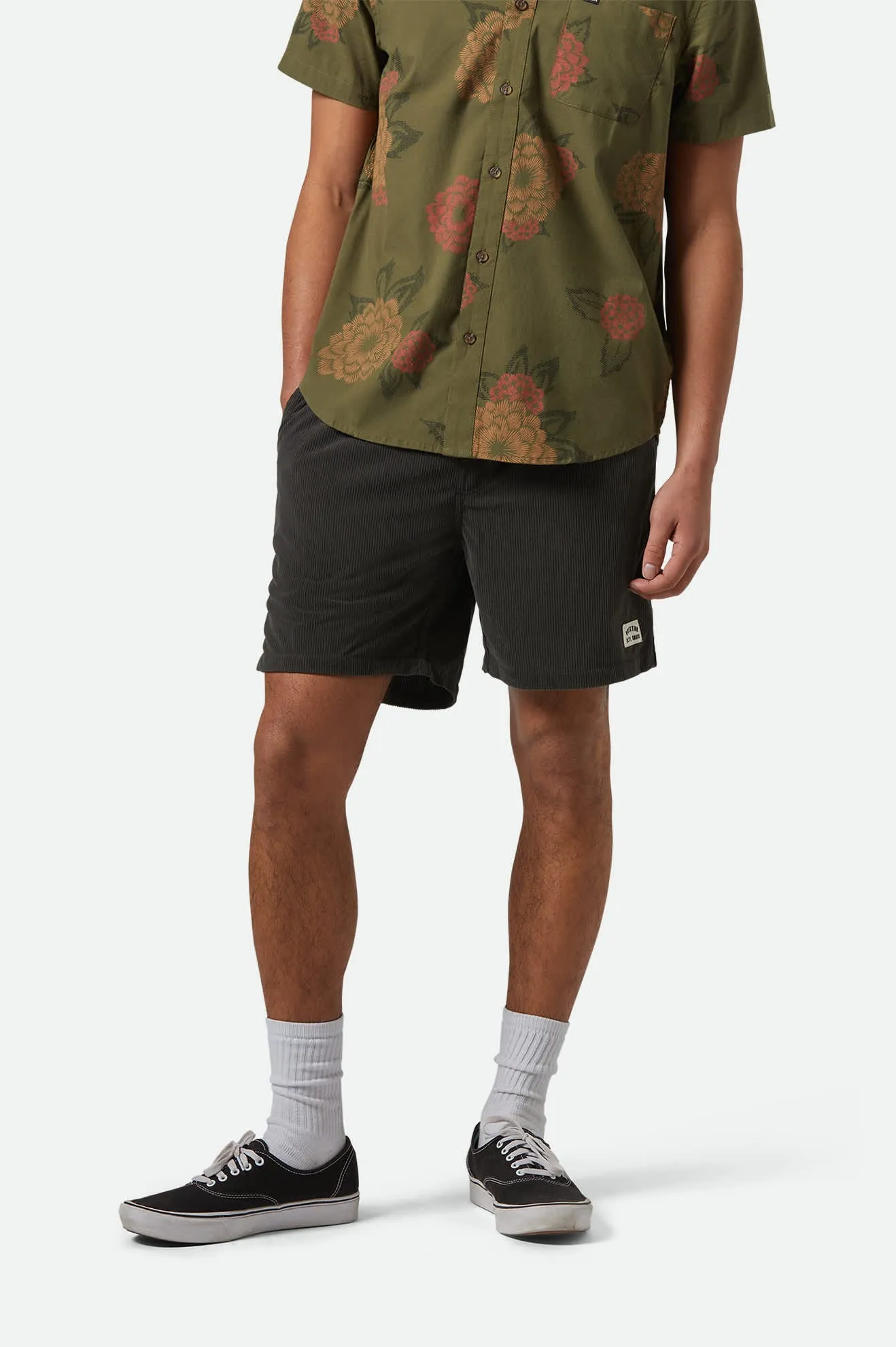 Everyday Corduroy Short - Washed Black