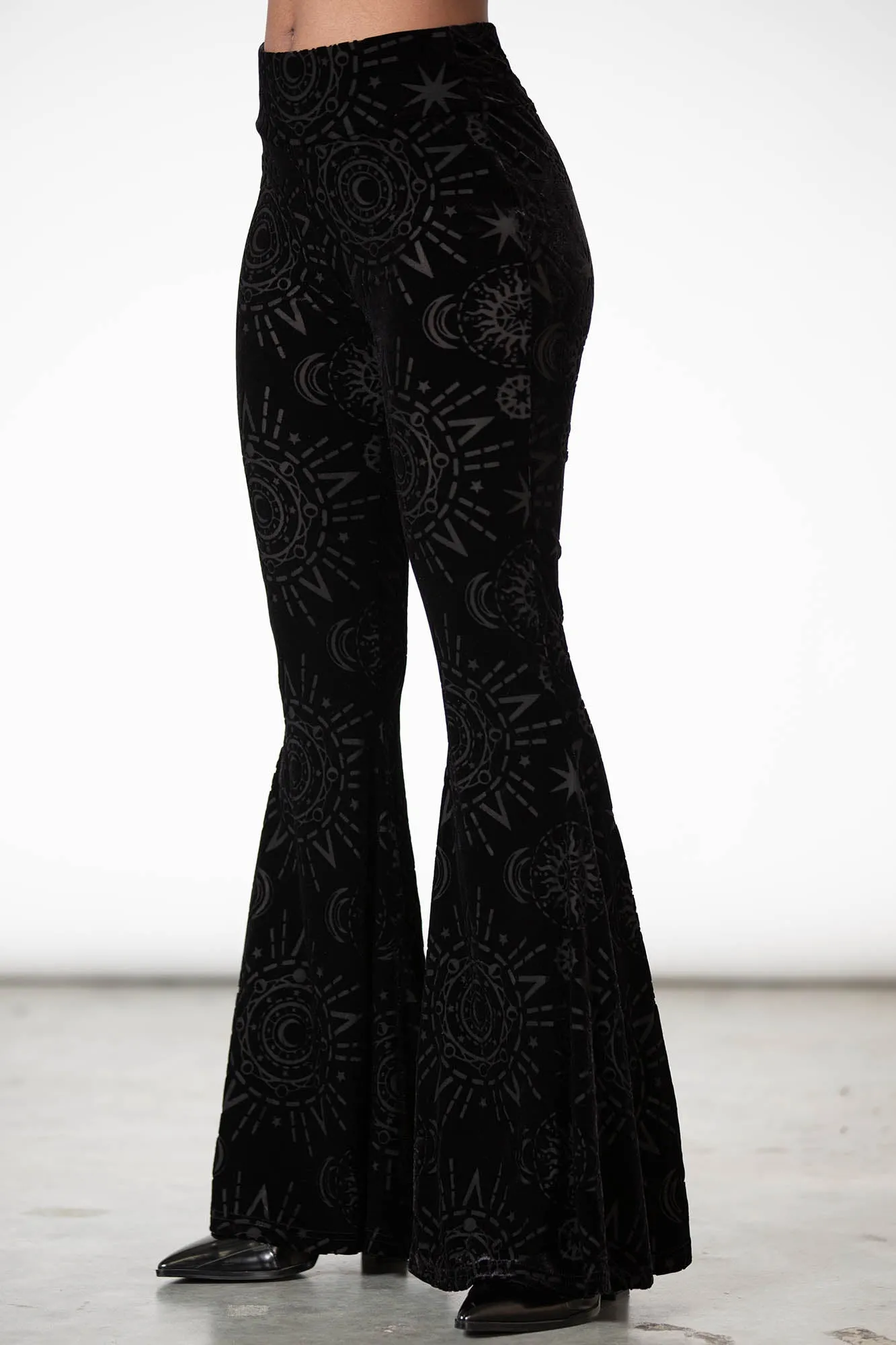 Evil Eye Burnout Bell Bottom
